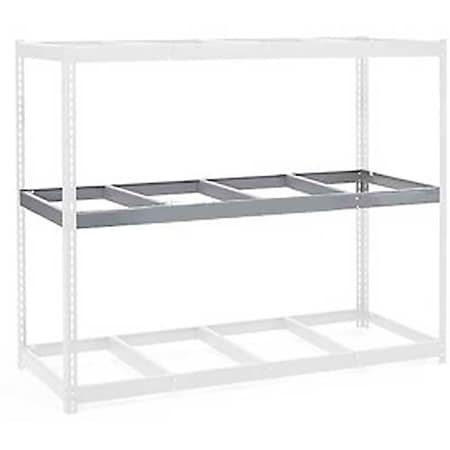 Global Industrial Additional Level For Wide Span Rack 96Wx36D No Deck 1100 Lb Capacity, Gray B2296953